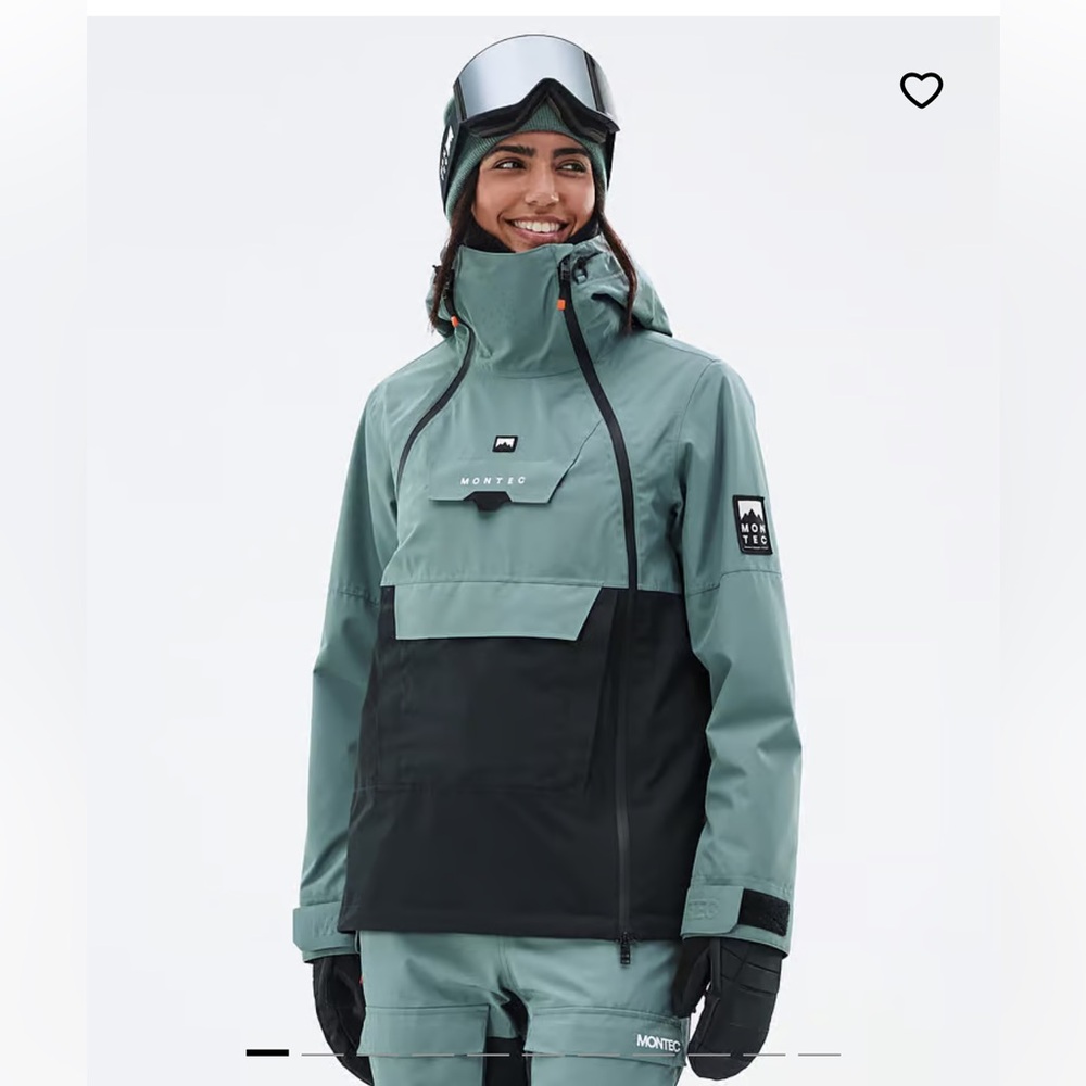 Montec Women's Ski & Snow Jacket - Green and Black